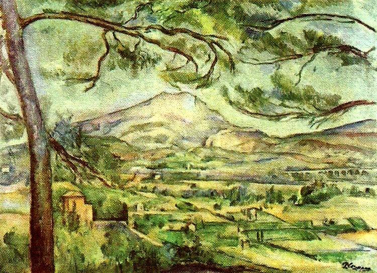 Paul Cezanne sainte victoire oil painting picture